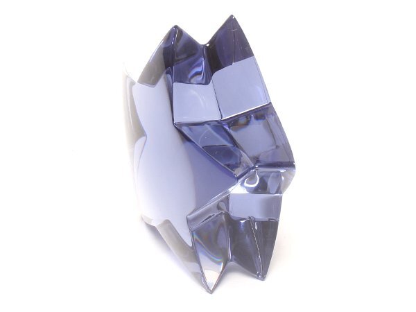 美品 バカラ 置物 オブジェ 星 ブルー ペーパーウェイト インテリア ザンザンスター ミッドナイトの画像3