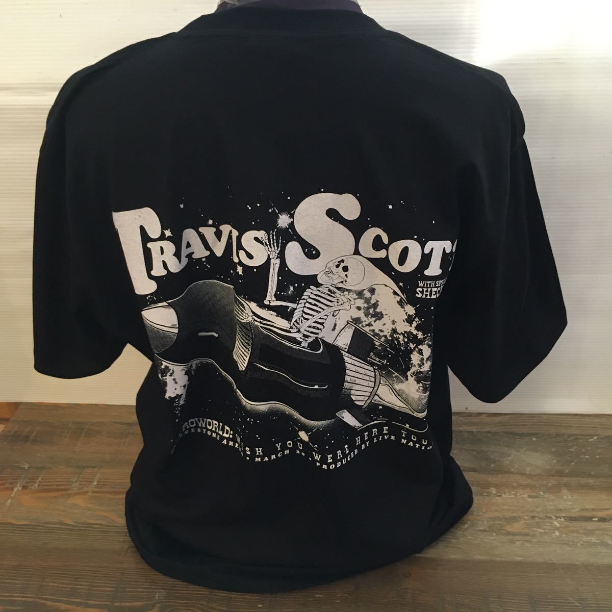 トラヴィススコット Travis Scott XL ASTRO WORLD ラッパーTシャツ ブラックの画像4