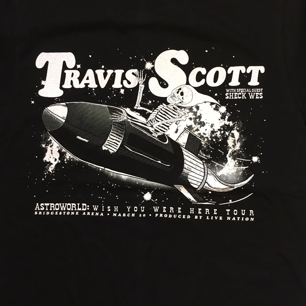 トラヴィススコット Travis Scott ASTRO WORLD L ラッパーTシャツ ブラックの画像5