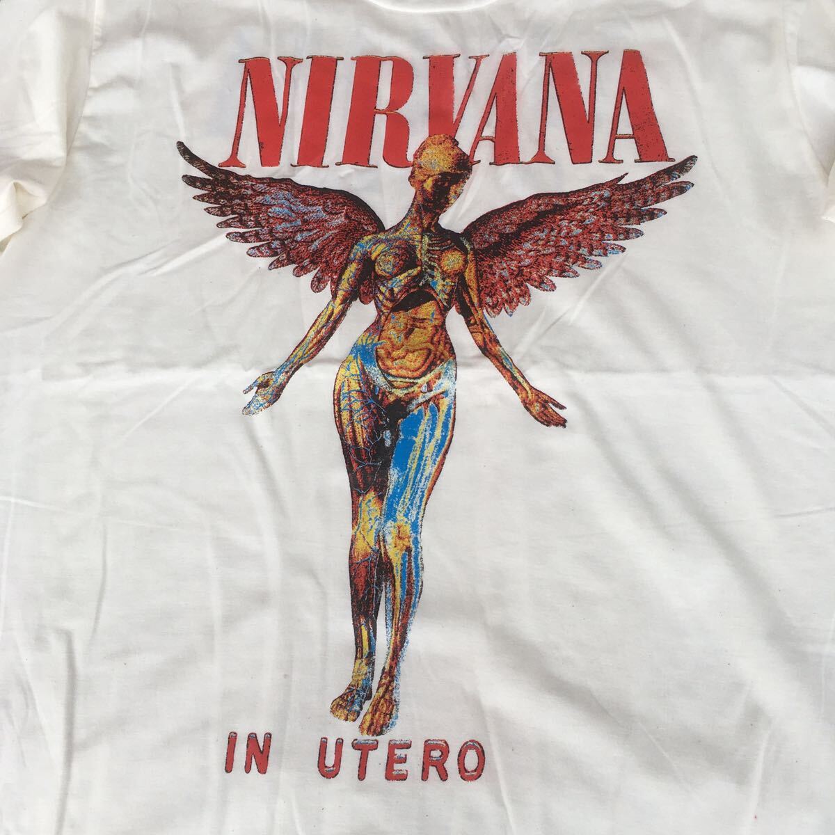 90年代バンド ニルヴァーナ　Nirvana IN UTERO XL バンドTシャツ ロックTシャツ _画像3