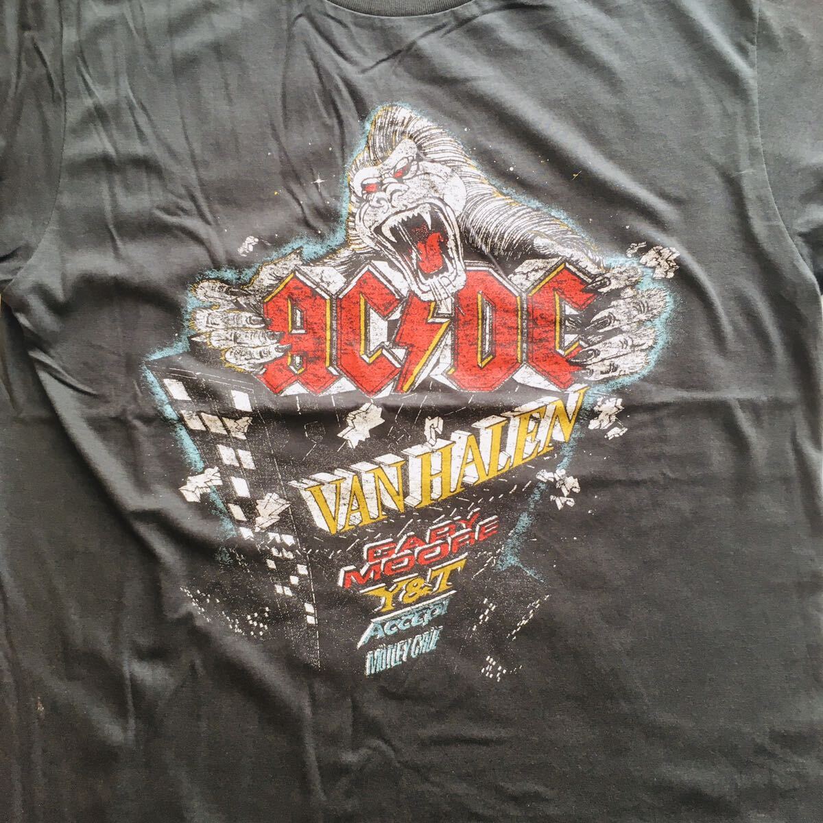 70年代バンド ACDC ヴァンヘイレン　VAN HALEN L バンドTシャツ　ロックTシャツ　ライブTシャツ_画像3
