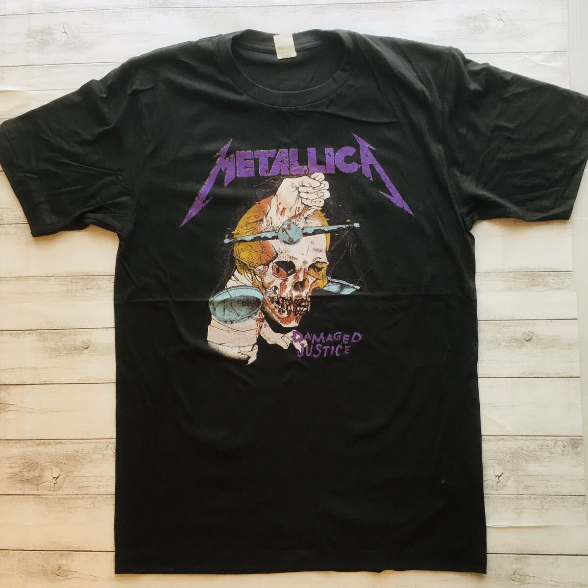 80年代バンド メタリカ　METALICA L バンドTシャツ　ロックTシャツ_画像2