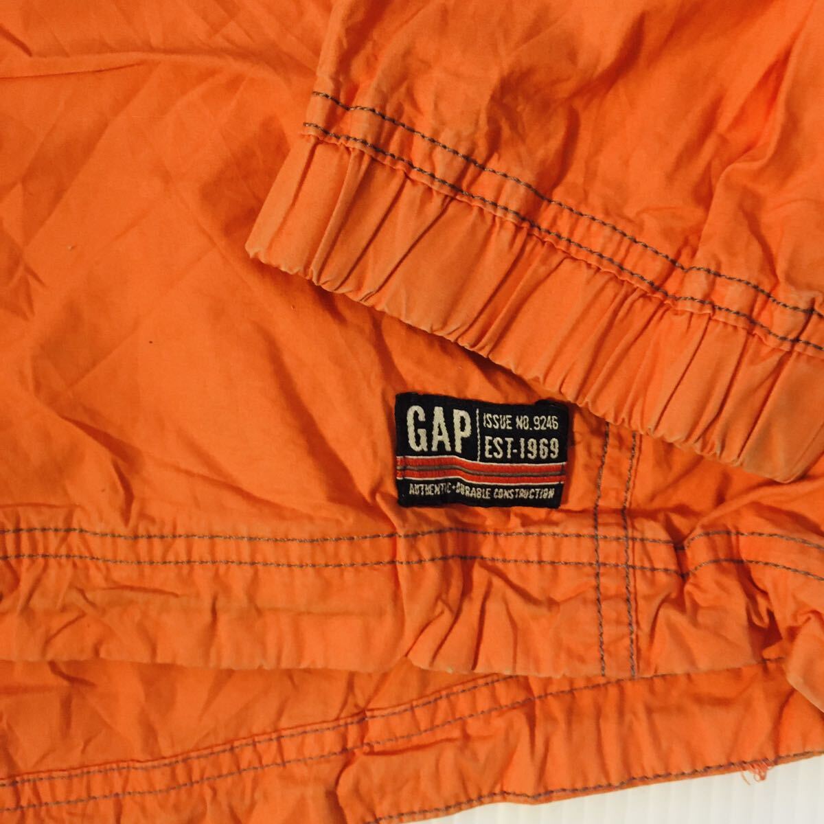 ギャップ　GAP ユースXL ナイロン　アノラックパーカー　オレンジ_画像4