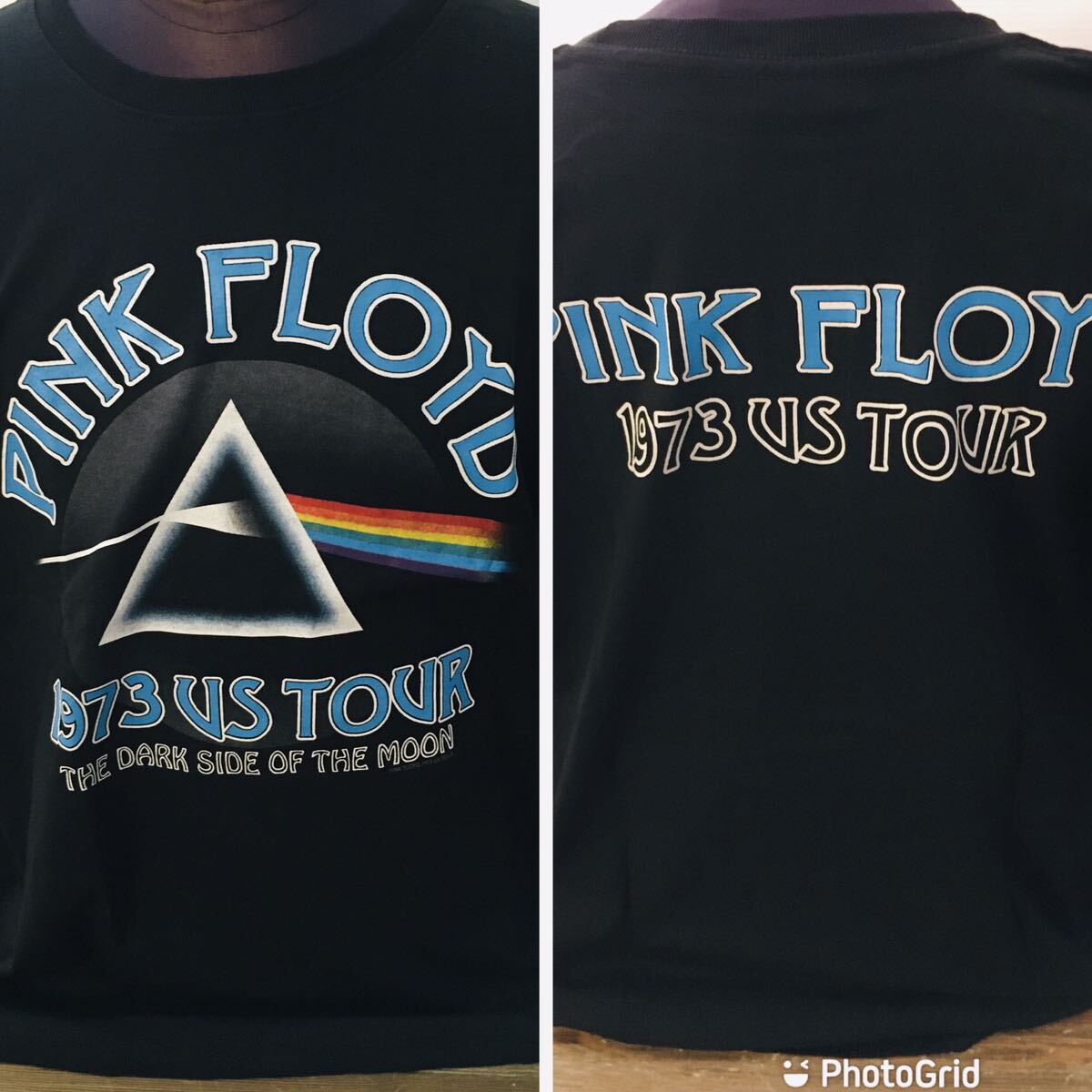 70年代バンド ピンクフロイド PINK FLOYD L バンドTシャツ ロックTシャツ ブラックの画像1