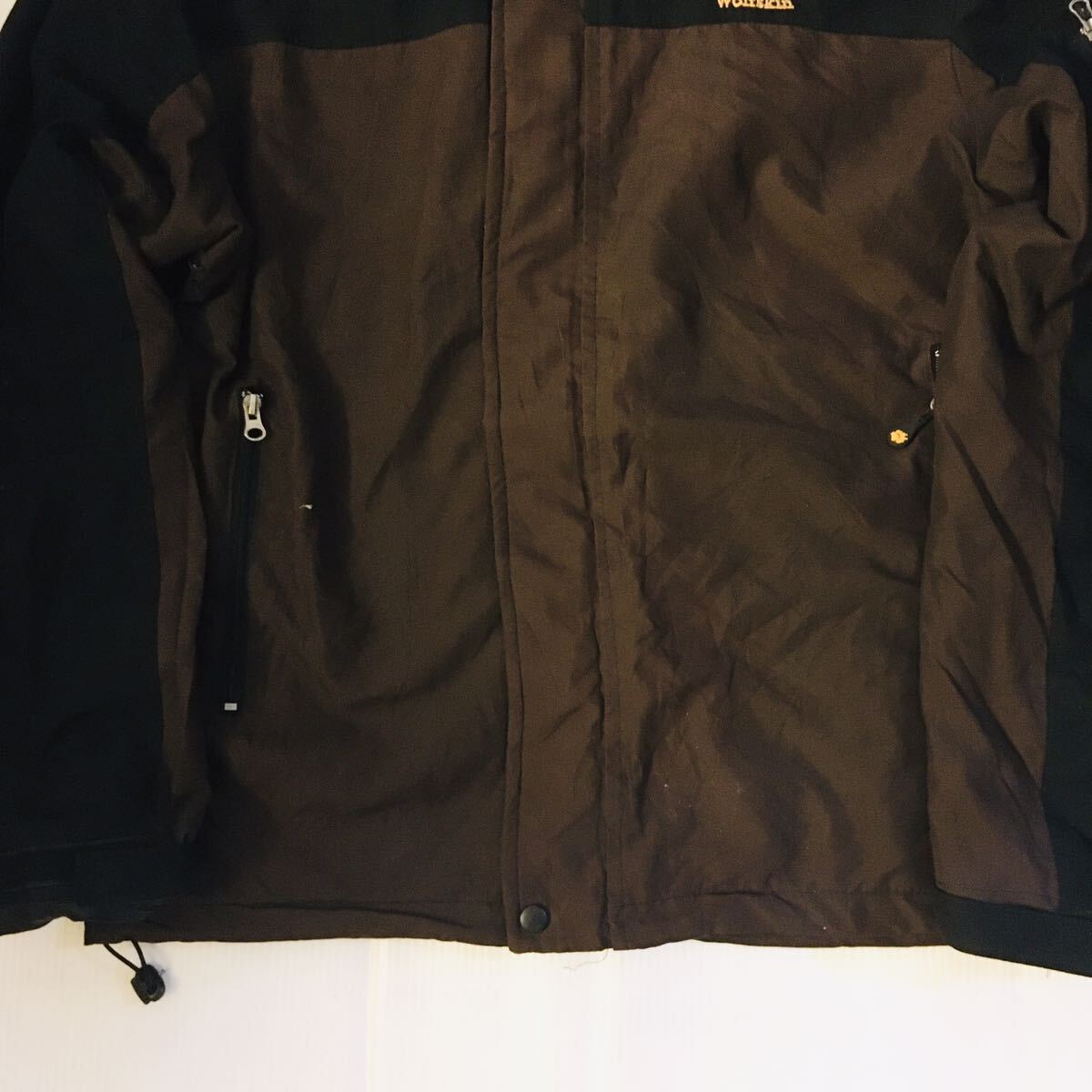  Jack Wolfskin Jack Wolfskin Germany made reverse side quilting two tone cotton inside mountain parka man pa- Brown × black 