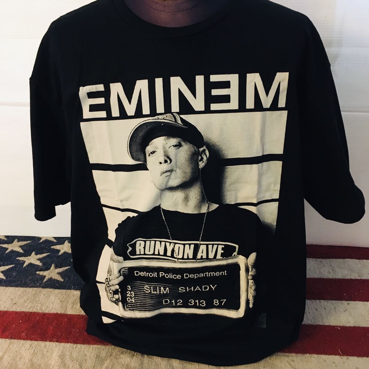 エミネム　EMINEM XL ラッパーTシャツ　ブラック_画像1