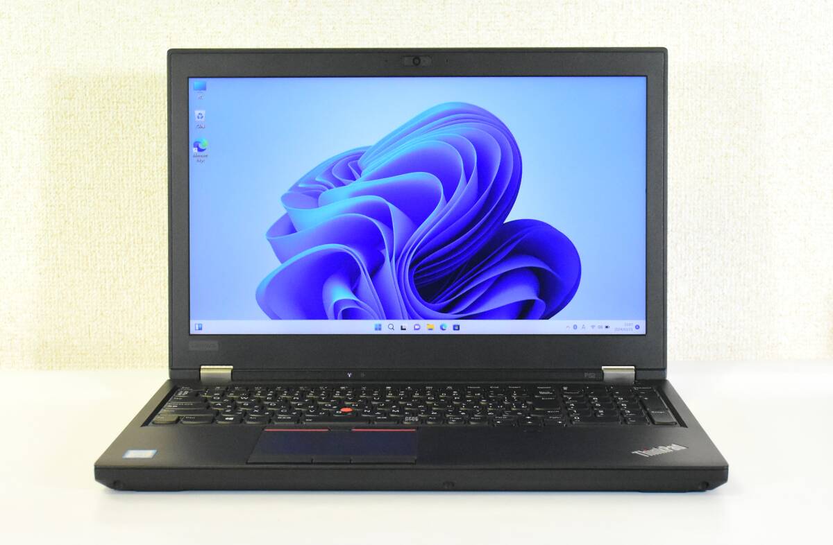 Lenovo ThinkPad P52 Mobile Workstation/Core i7-8750H/メモリ32G/新品 NVMe SSD 1TB/カメラ/15.6インチ /高解像度1920X1080/Windows 11の画像1