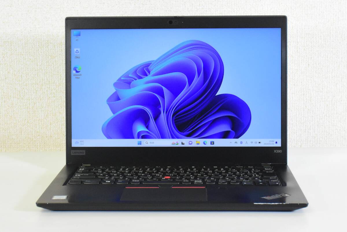 Lenovo ThinkPad X390/Core i5-8265U/メモリ16GB/NVMe SSD 256GB/カメラ/13.3インチ/高解像度1920x1080/Windows 11 /中古ノートパソコンの画像1