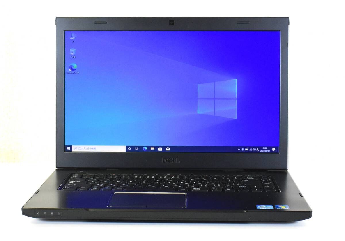 DELL Vostro 3550/Core i5-2430M/メモリ8G/高速SSD 256G/15.6インチ/カメラ/DVD-RW/Windows 10/中古ノートパソコン_画像1