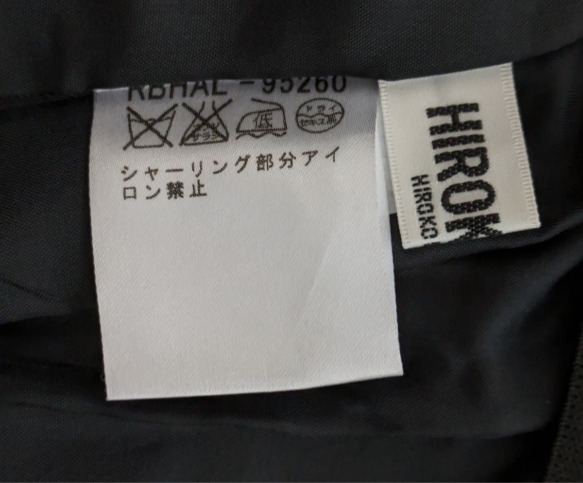 【SALE】 ヒロコビス HIROKO BIS スカート 膝下 Mサイズ 美品  ひざ丈  黒 ドット柄 