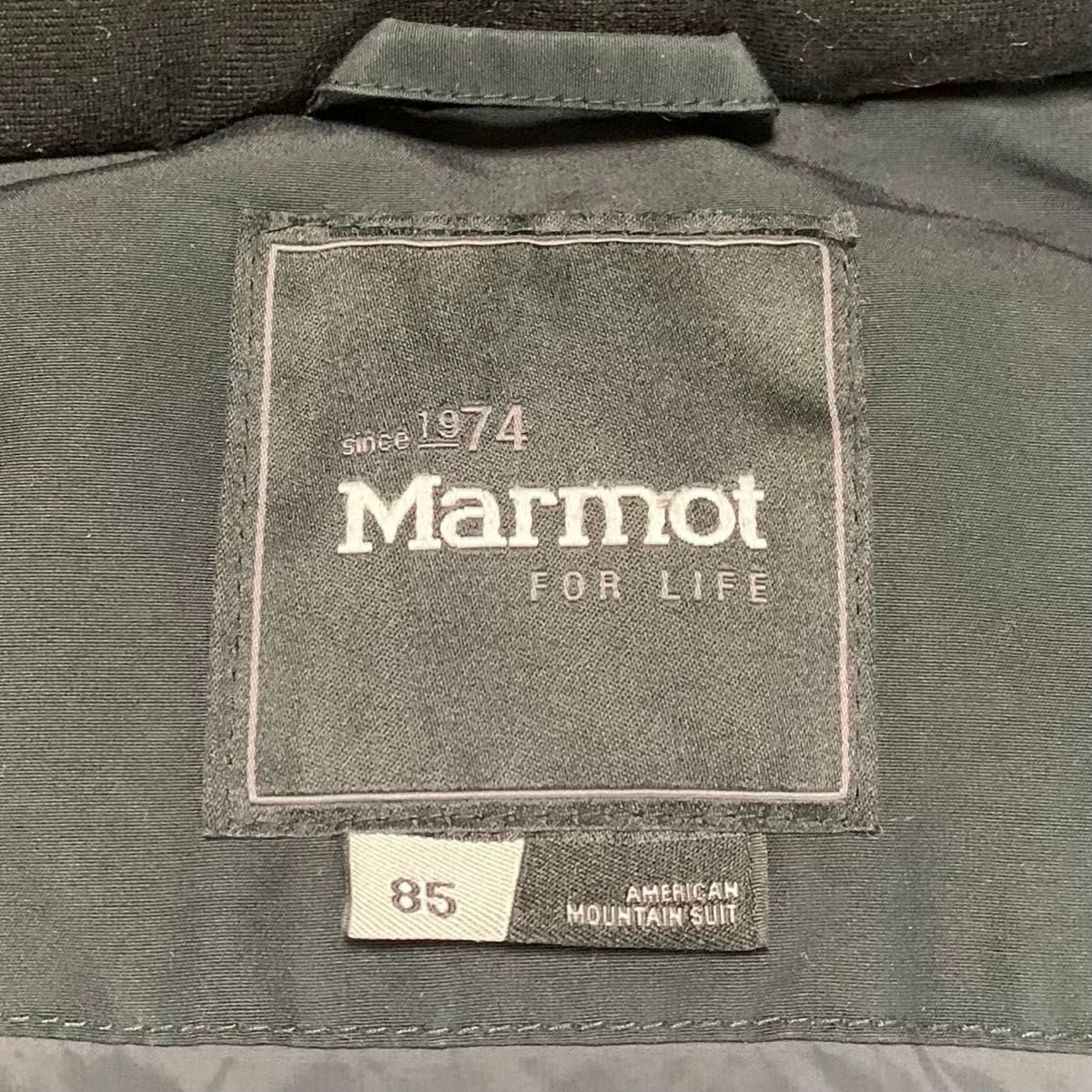 【MARMOT】マーモットダウンジャケット 黒ブラック 85 S/M 良品