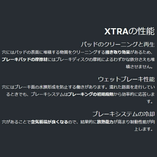 ブレンボ XTRAドリルドローターF用 BT22 BMW E85/E86 Z4 2.2i 03/10～06/3_画像4