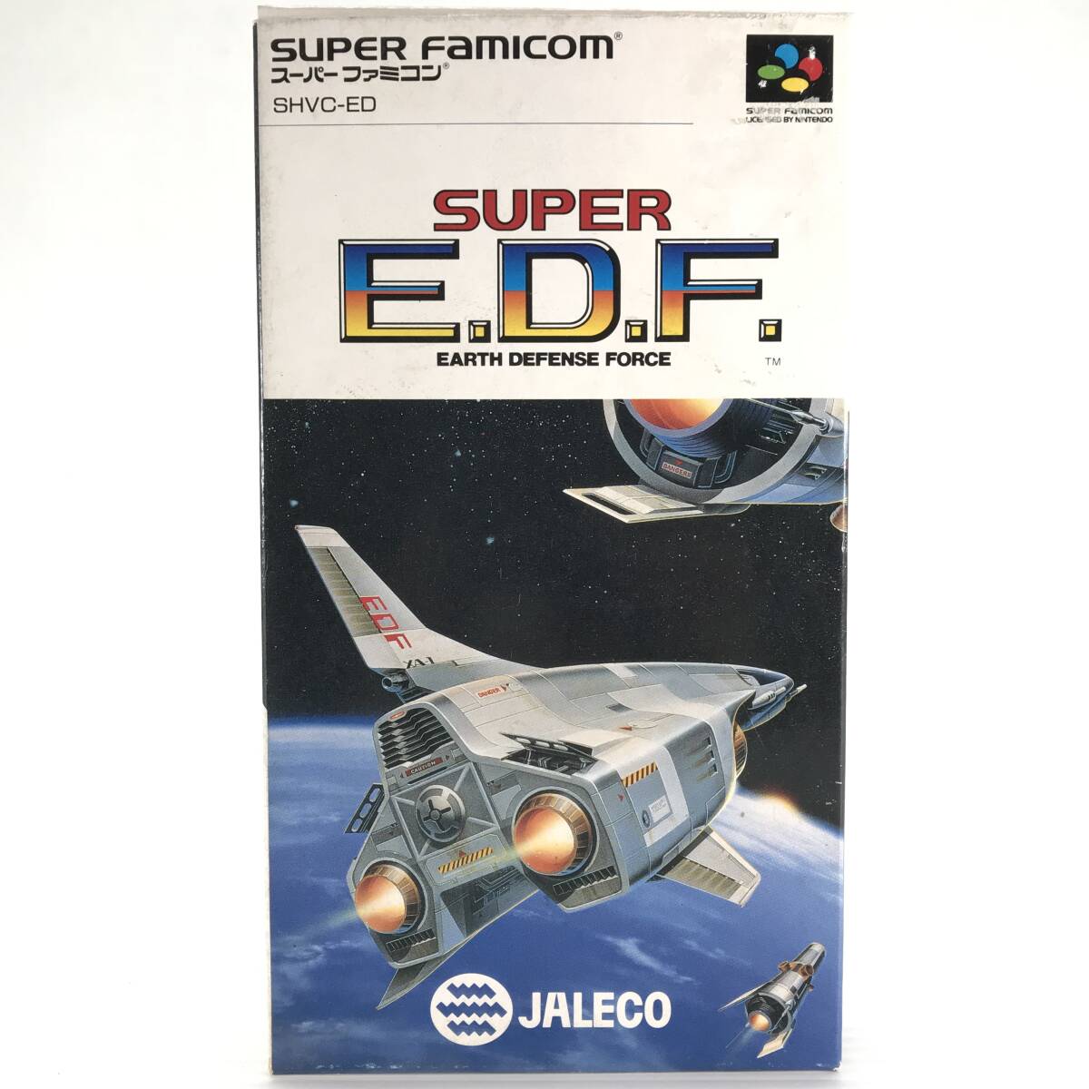 □中古品□ JALEKO ジャレコ ゲームソフト SFC スーパーファミコンソフト SUPER E.D.F. レトロソフト 起動確認済み
