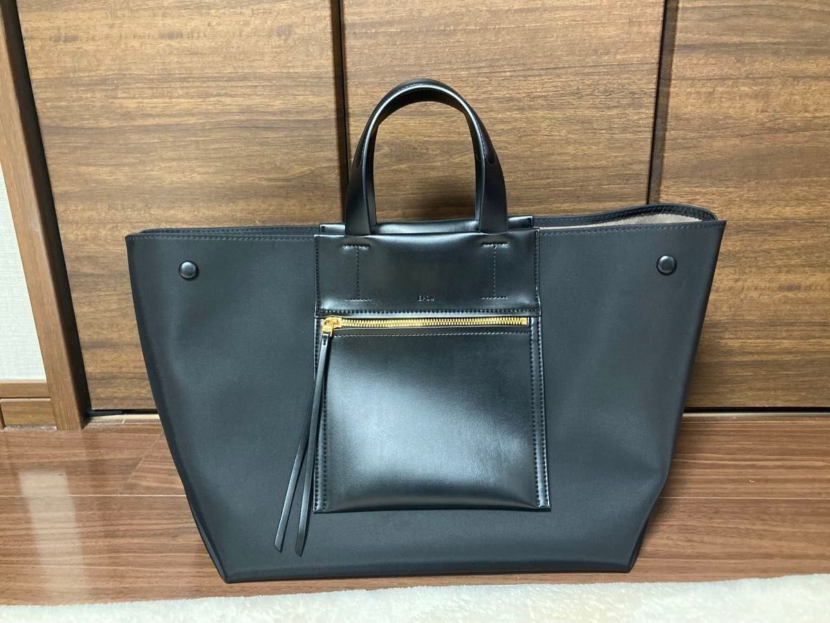 ロペ　D BAG Large トートバッグ　EPOR 黒　ブラック　E'POR エポール ラージ　Ａ４　ノートPC 