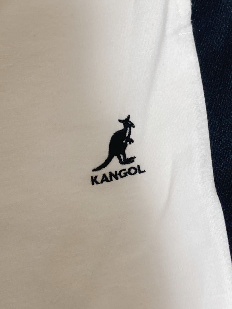 カンゴール　スウェットパンツ　白×黒ライン　KANGOL ジョガーパンツ　8エイト　スキニーイージージョガートラックパンツ