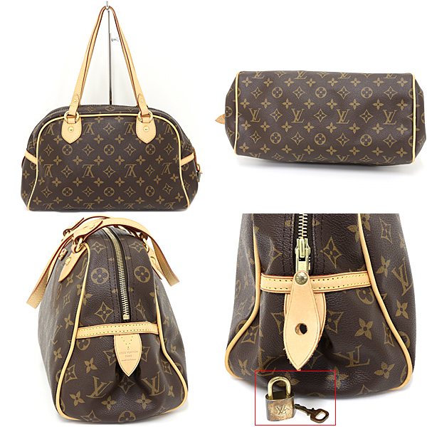 ルイ ヴィトン LOUIS VUITTON モントルグイユPM ショルダーバッグ モノグラム M95565 ブラウン ゴールド金具 【中古】Aランク_画像2