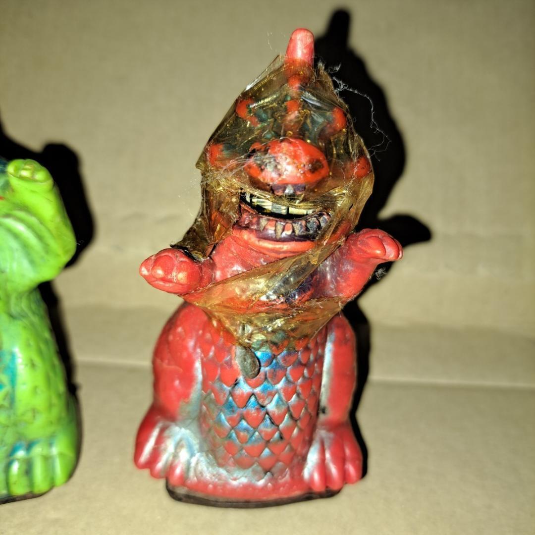 米澤玩具 ヨネザワ パチ怪獣 ゴメラとギメゴン 昭和レトロ ミニ硬質ソフビの画像2
