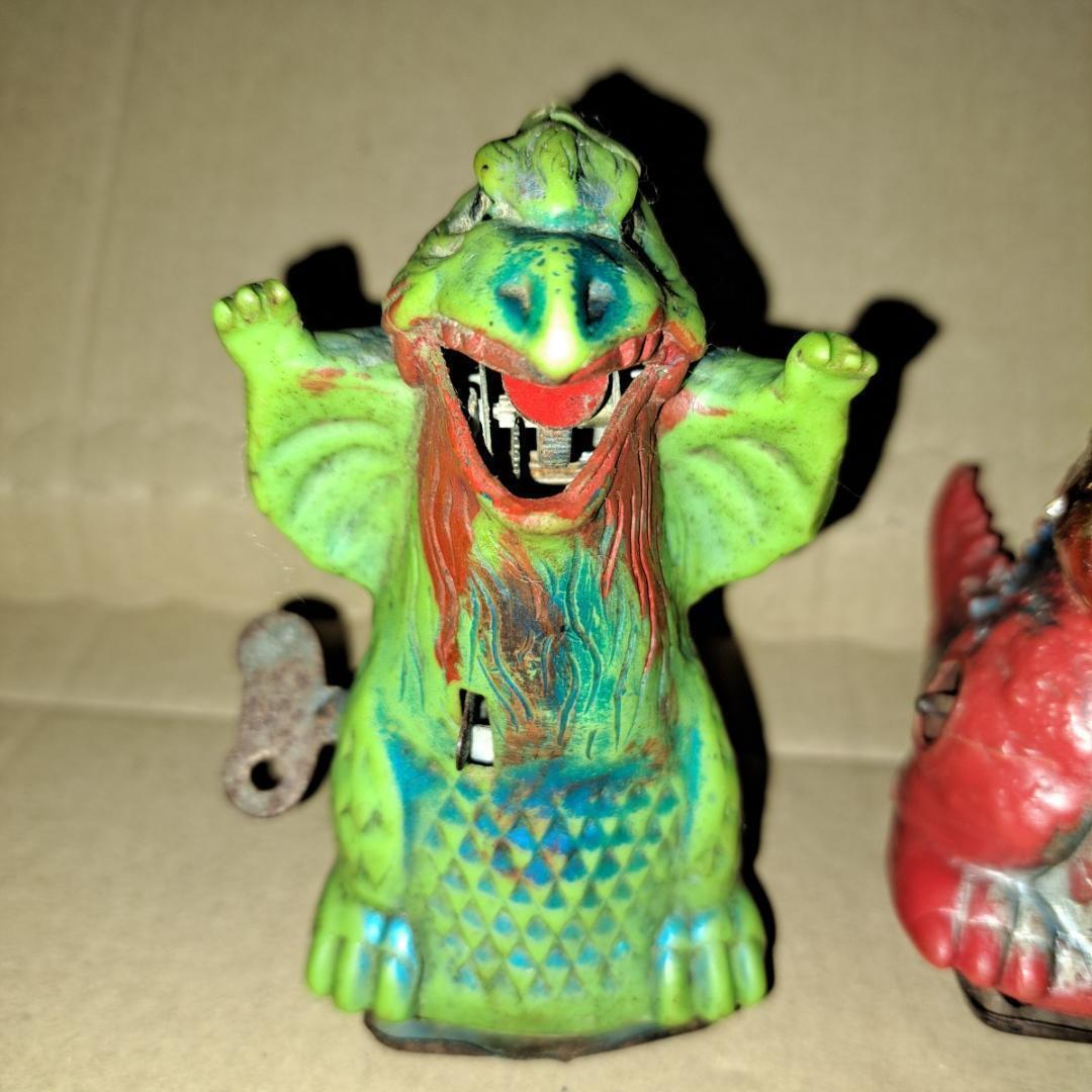 米澤玩具 ヨネザワ パチ怪獣 ゴメラとギメゴン 昭和レトロ ミニ硬質ソフビの画像3