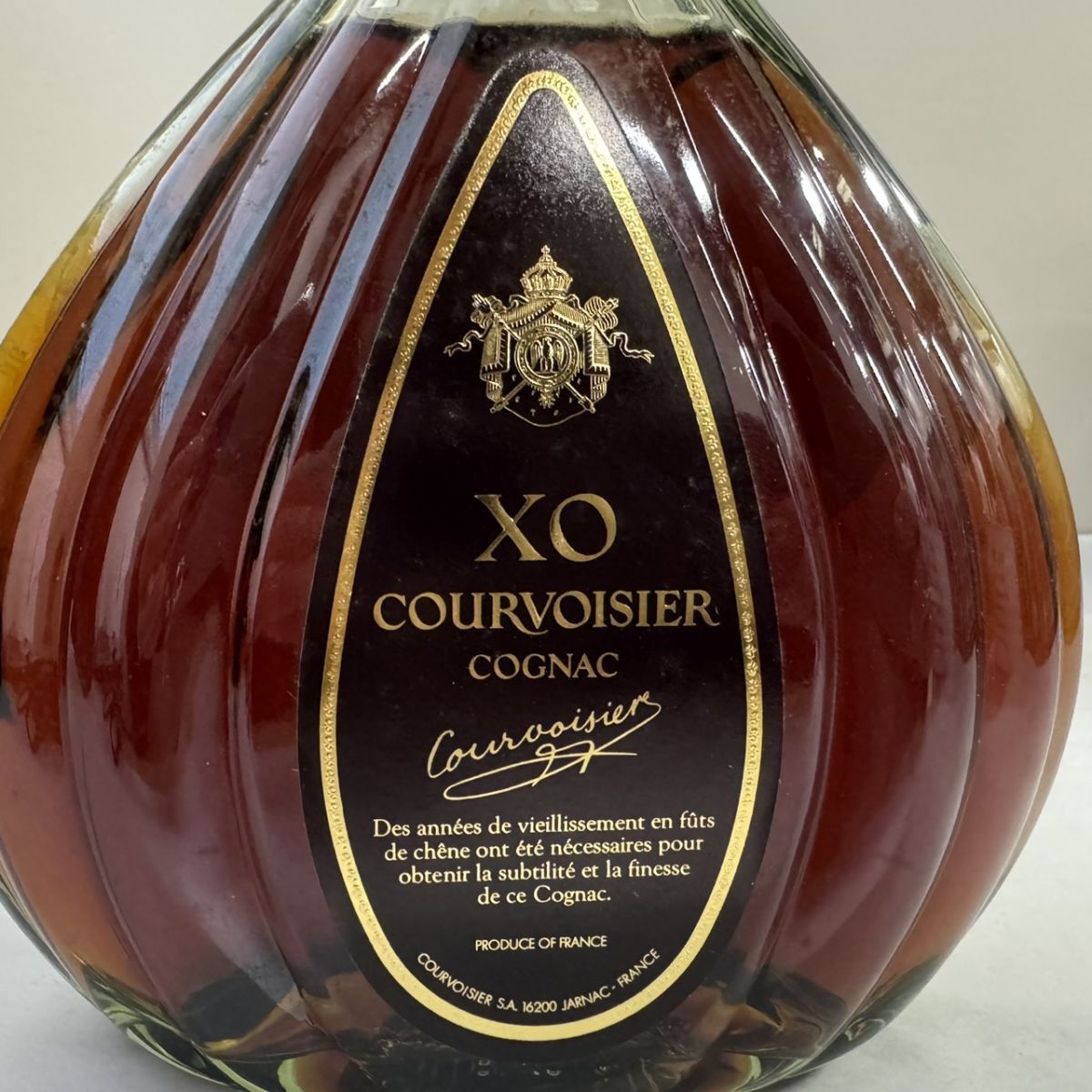 B15469(041)-159/SR3000　【千葉】酒　XO COURVOISIER　COGNAC　クルボアジェ XO　コニャック　ブランデー　1000ml　箱付き　_画像8