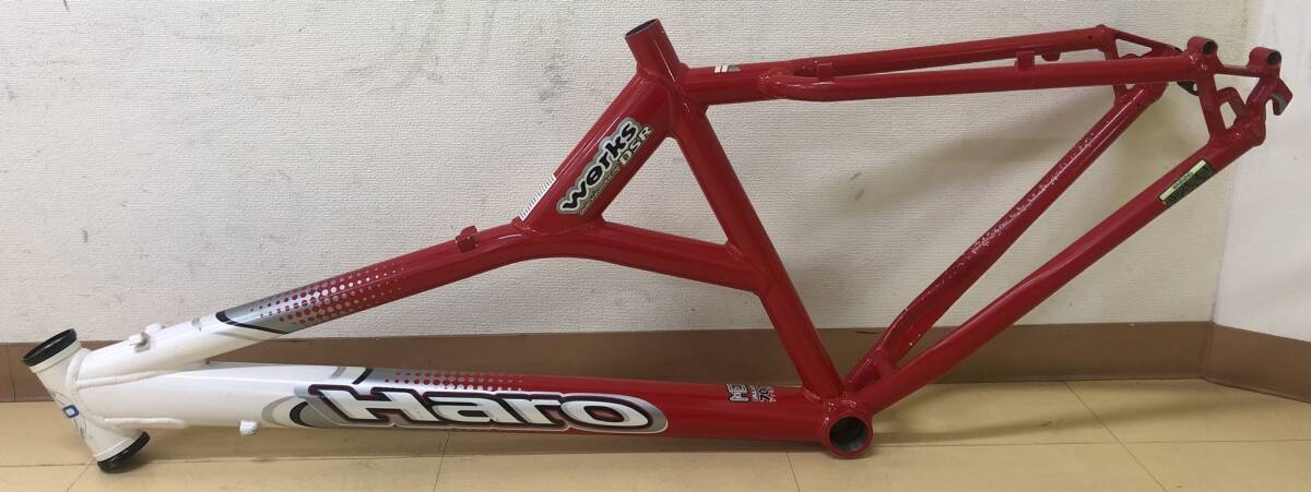 LA018539(032)-333/TN3000【名古屋から家財便また引取り】Haro ハロー werks DSR MED ALLOY 7005 frame フレーム_画像4