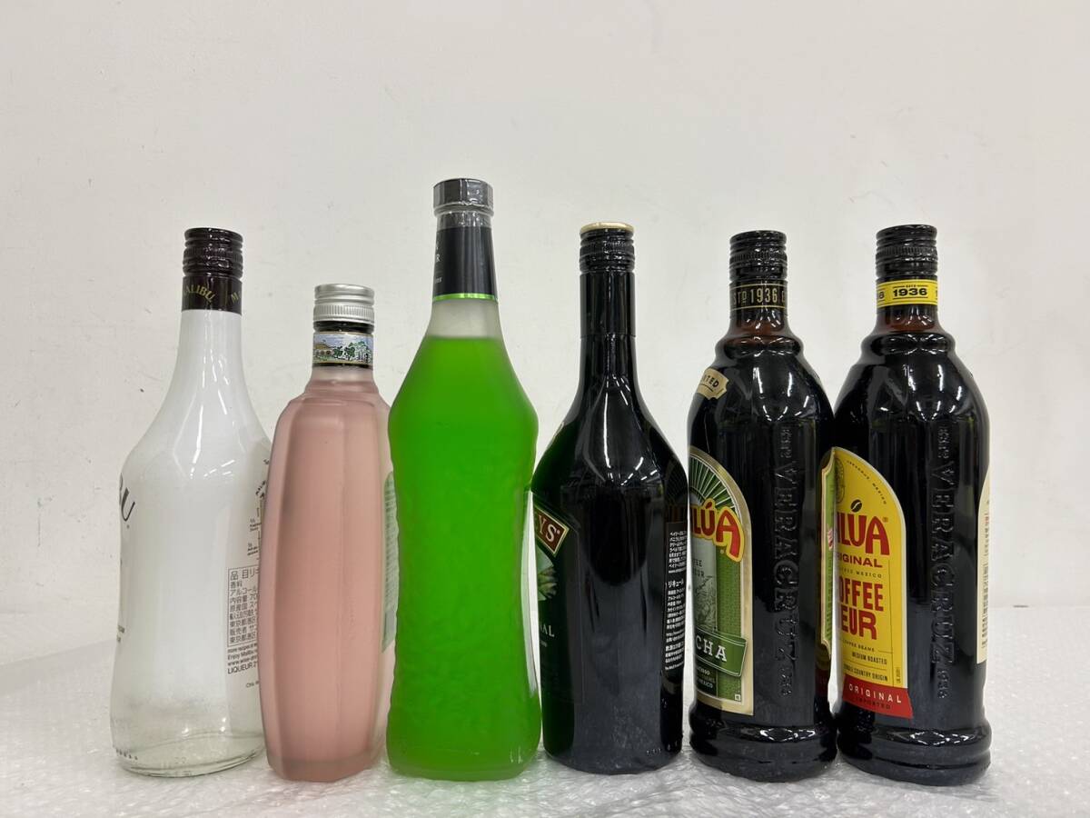 J041(7460)-612【同梱不可】お酒 リキュール ６本まとめ 約7.5kg MALIBU / KwaiFen / BAILEYS / MIDORI / KAHLUA MATCHA / KAHLUA COFFEE/_画像3