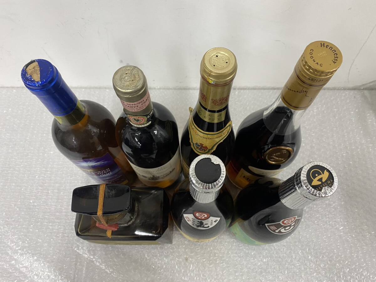 P033(8415)-416[ Aichi prefecture inside . shipping, including in a package un- possible ] sake fruits sake * shochu * brandy * whisky 7ps.@ summarize approximately 8.4. large . shop /Hennessy V.S.O.P other 