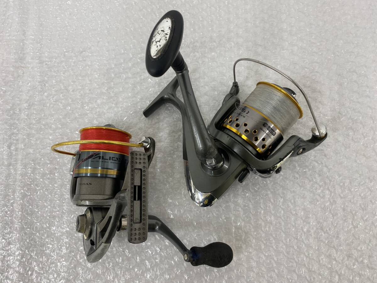 P041(4070)-427【名古屋】リール まとめ 約4.1㎏ Daiwa ダイワ 夜光 4050 / SHIMANO シマノ BIOMASTER XT 4000・8000 他_画像4