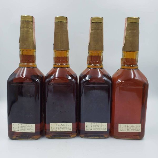 M858(035)-545/HK15000【千葉】酒　※同梱不可　４本まとめ　Kentucky Deluxe　８年　KENTUCKY STRAIGHT BOURBON WHISKEY　43％　750ml_画像3