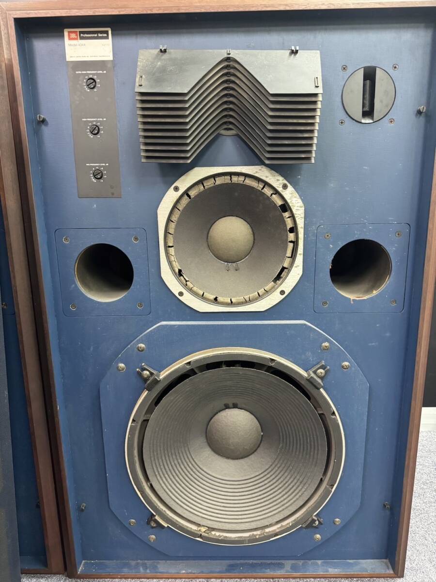 静A015743(035)-4/TY150000【静岡引取り限定】オーディオ機器 JBL Model4344 STUDIO MONITOR スピーカー ペア_画像8