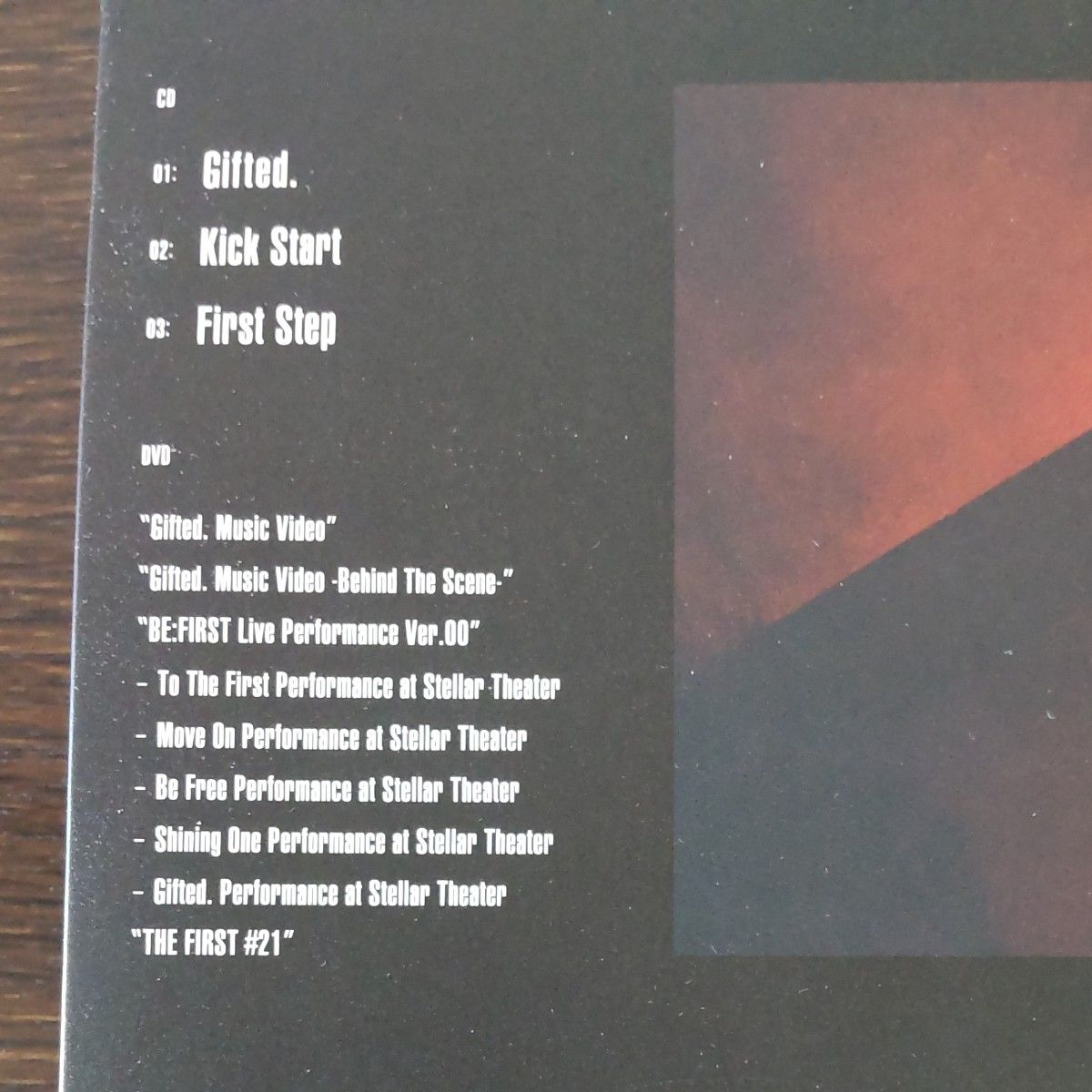 BE:FIRST GIFTED  BMSG盤 CD+DVD+写真集