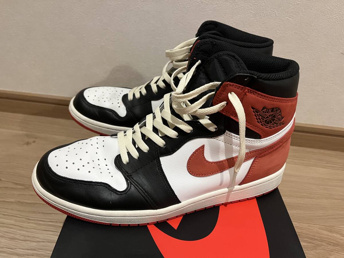 AIR JORDAN 1 RETRO HIGH OG TRACK RED 555088-112（サミットホワイト/ブラック/トラックレッド）SIX CHAMPIONSHIPS ツマ黒 BlackToe_画像1