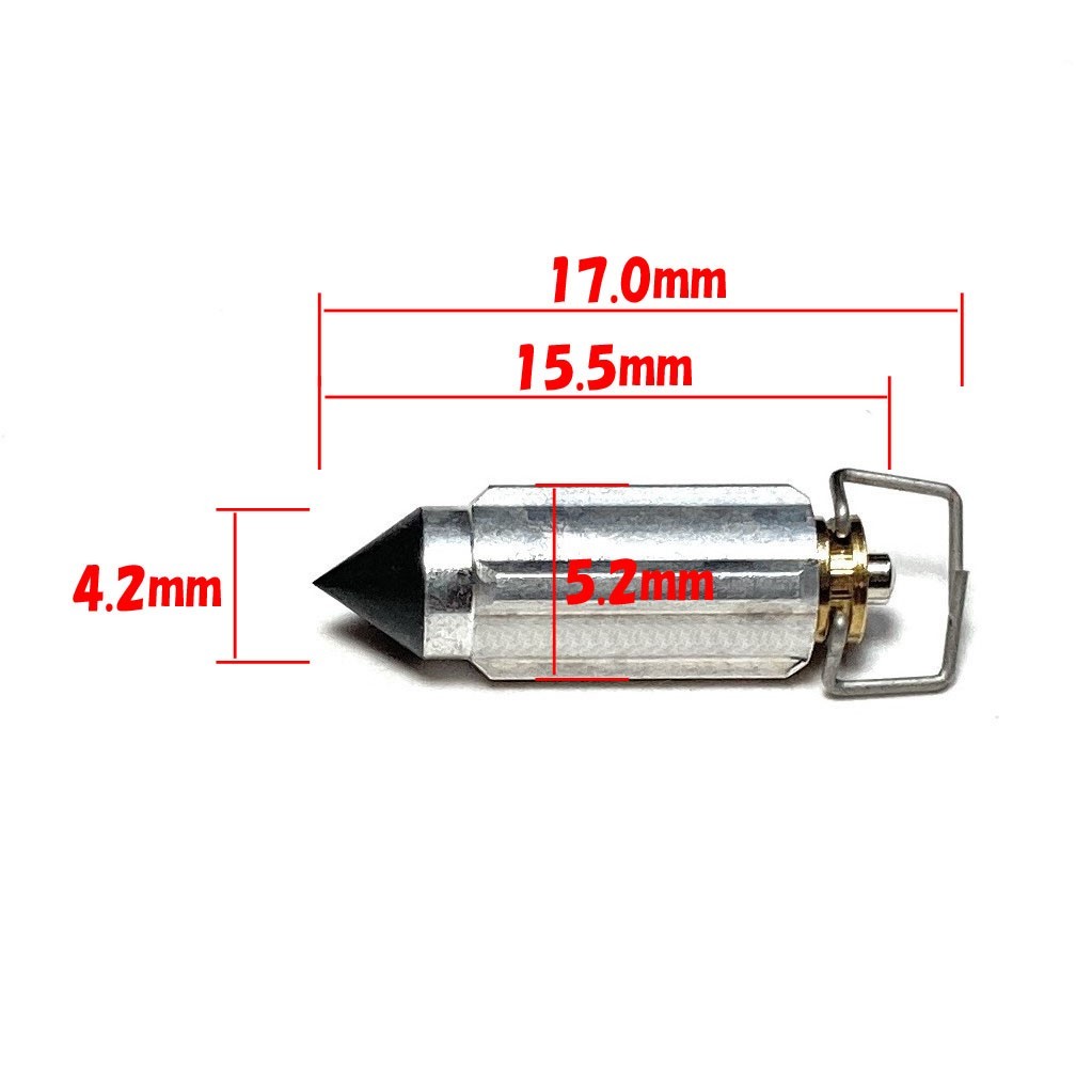 4個 フロートバルブ ミクニ キャブレター用 XJR400 FZ400 XJ400 セロー225 ビラーゴ250 FZR250 TZR250 GSXR750 GSXR1100 GSX750F DR カタナの画像2