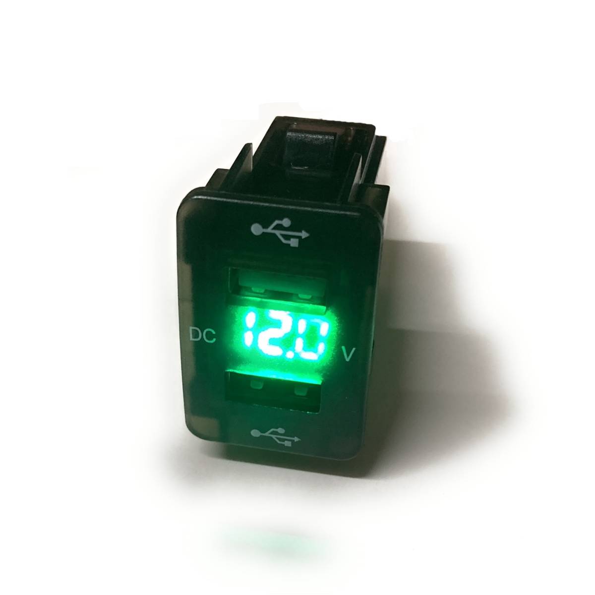 ホンダ Bタイプ スイッチホール USB充電器 電圧計 スマホ充電 LEDアコード オデッセイ グレイス CR-V フィット シャトル Nボックス N-WGNの画像1