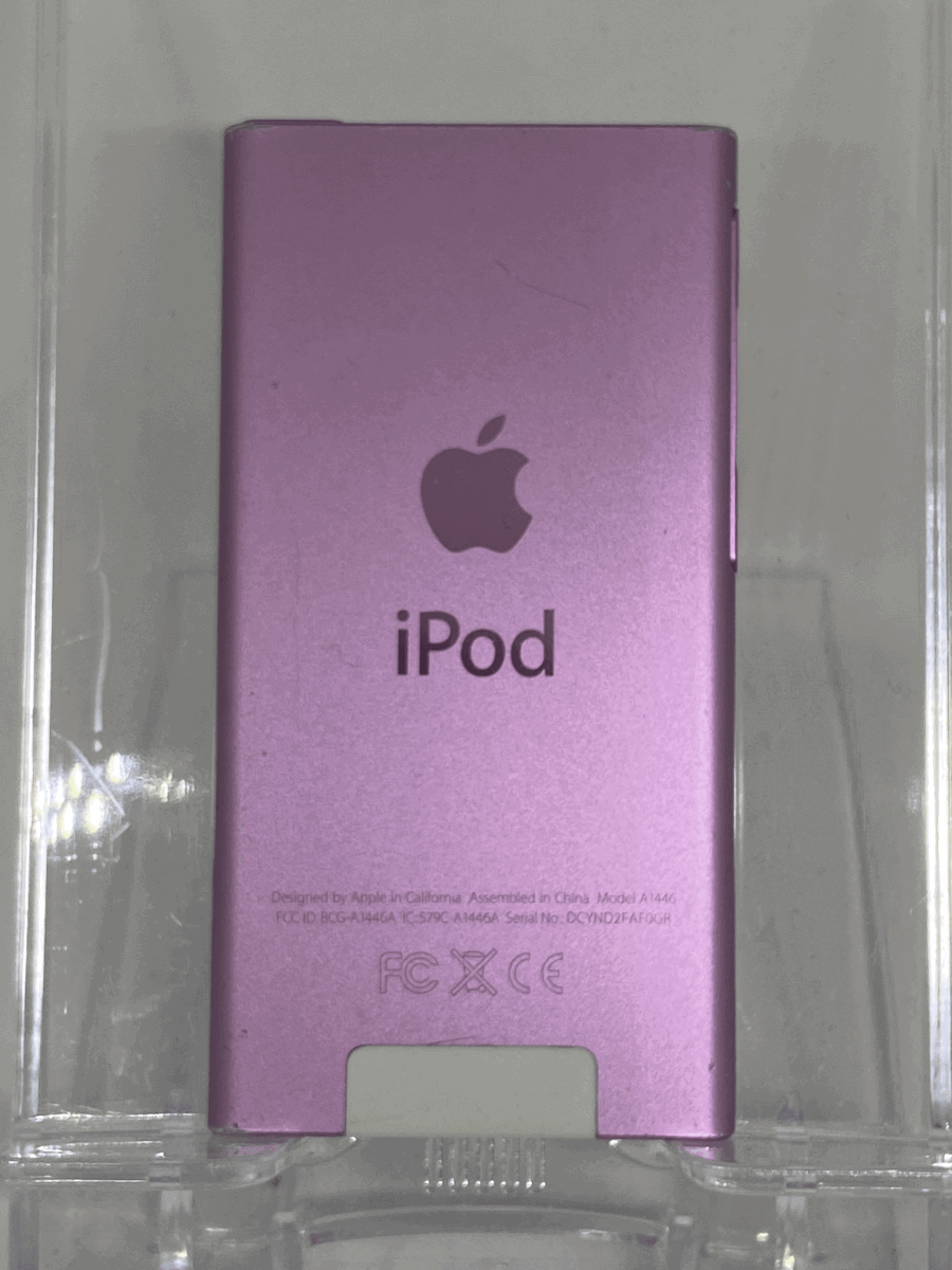 【新品バッテリー交換済み nanoシリーズ最終モデル】 Apple iPod nano 第7世代 16GB パープル 中古品 【完動品 生産終了品 1円スタート】_画像3