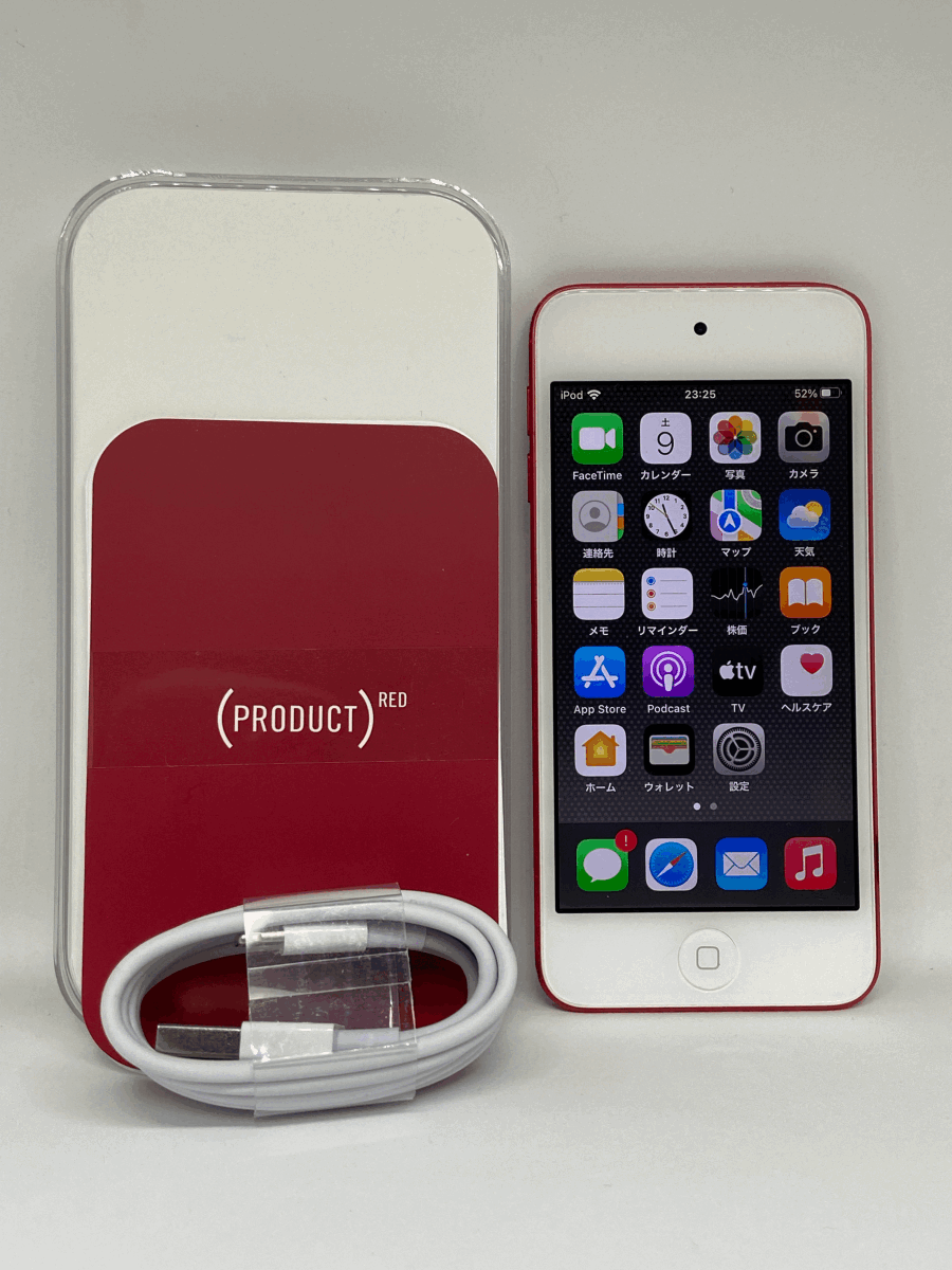 【新品バッテリー交換済み シリーズ最終モデル】 Apple iPod touch 第7世代 128GB (PRODUCT) RED レッド 【完動品 1円スタート】_画像1