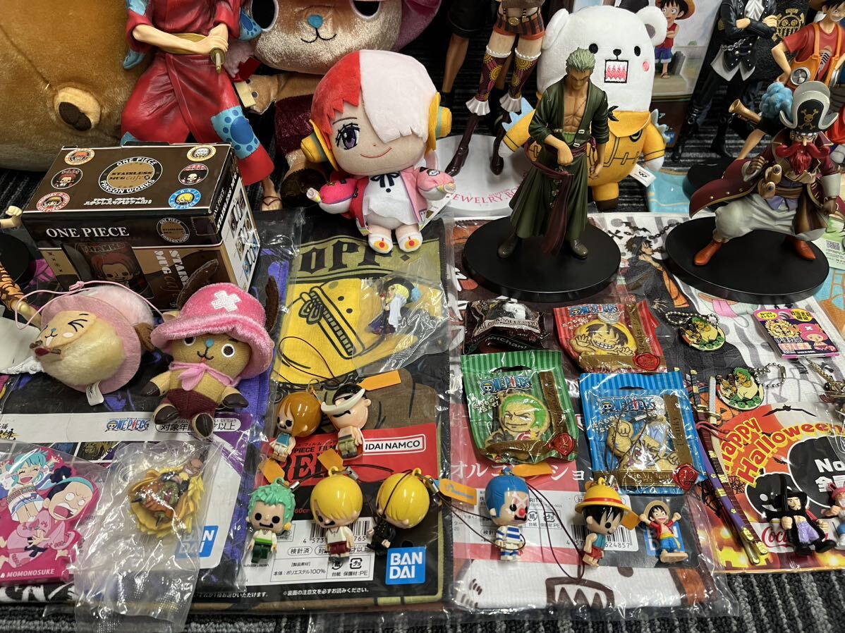 ONE PIECE ワンピース ぬいぐるみ フィギュア タオル キーホルダー 他 まとめ ルフィー チョッパー エース キャラクター アニメK-0319-07 _画像3