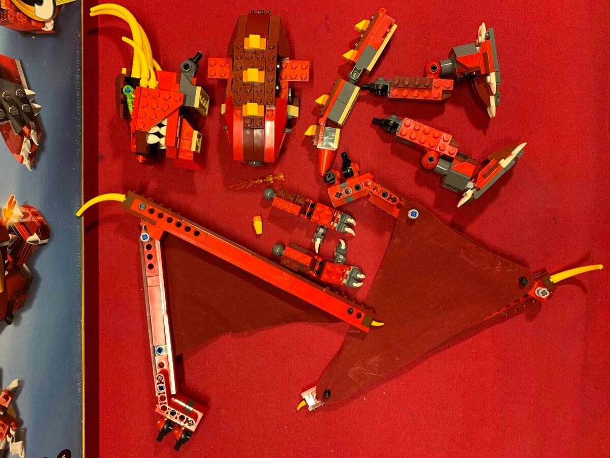 レゴ LEGO ニンジャゴー 70735+70755+テクニック 42023+シティ 7288 ポリスベーストラック+6751 クリエイター レッドドラゴン M-0305-3 _画像8