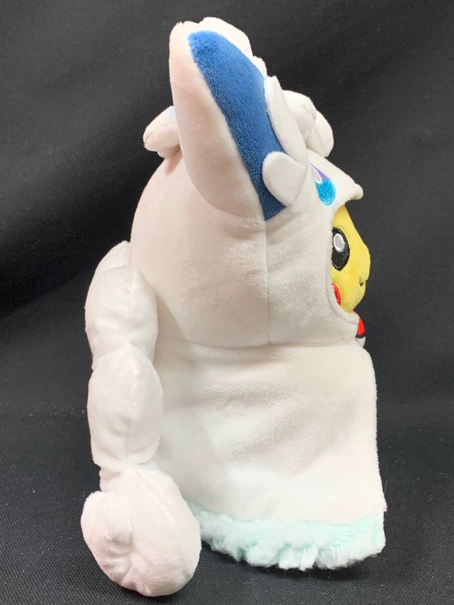 ポケモンセンター　ピカチュウ　アローラロコン ポンチョ　ぬいぐるみ　ポケットモンスター pokemon M-0328-6_画像3