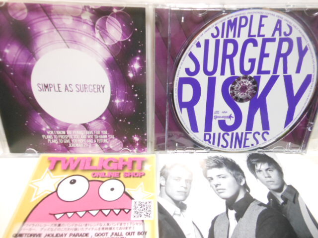 国内盤　SIMPLE　AS　SURGERY　　RISKY　BUSINESS_画像4