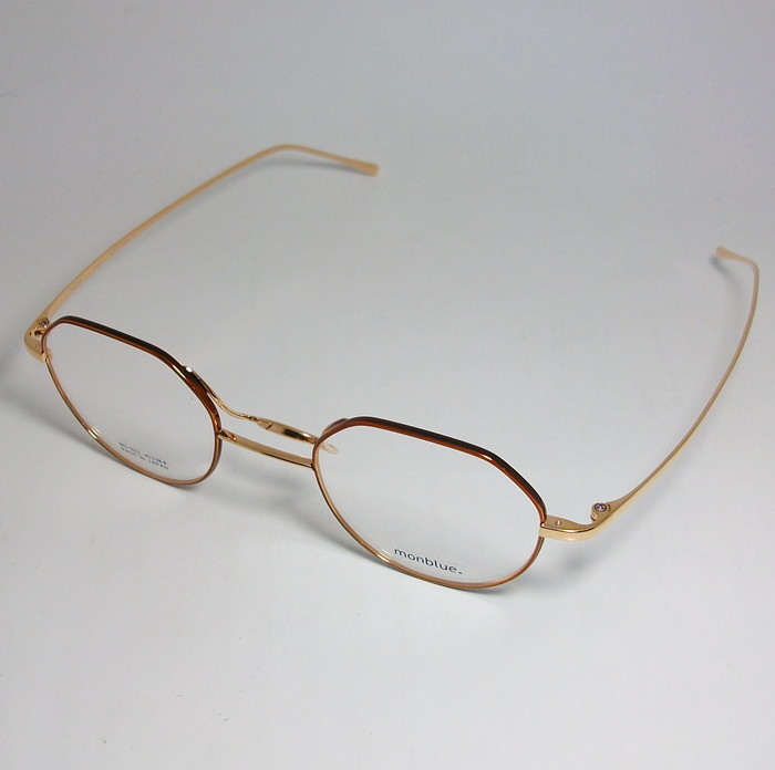 monblue　モンブルー　made in japan 日本製 眼鏡 メガネ フレーム MO033-2-45 度付可 レッド　ゴールド_画像3