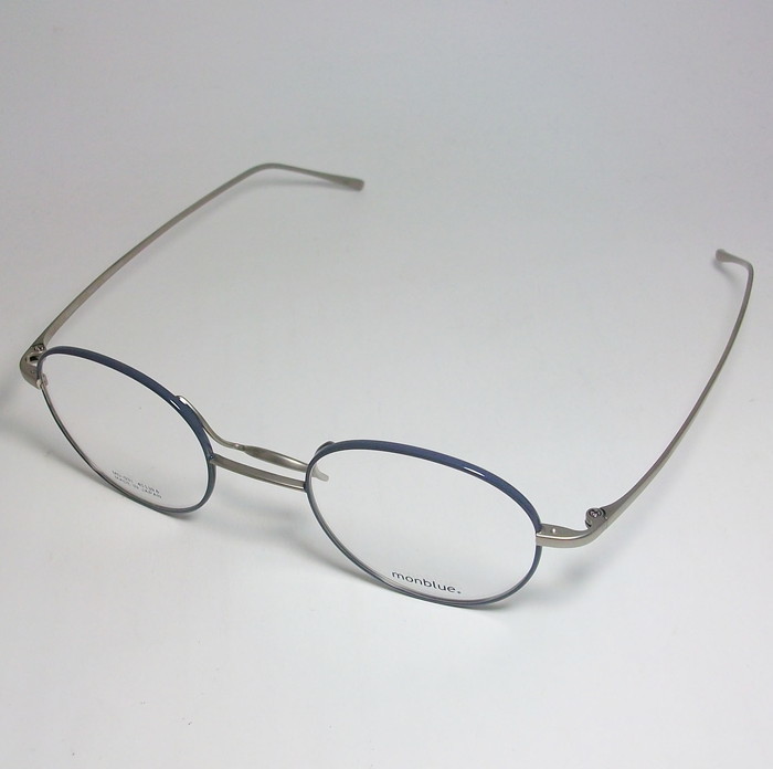 monbluemon blue made in japan made in Japan glasses glasses frame MO031-27-45 times attaching possible gray titanium mat 