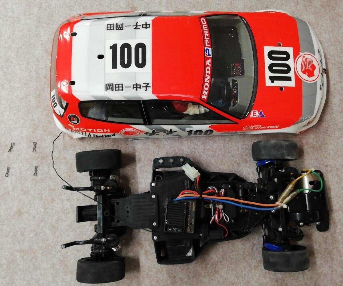 TAMIYA IDEMITSU MOTION MUGEN CIVIC 1/10 RC F.F.カー 出光 MOTION 無限 シビック ラジコン 箱付 32-99_画像7