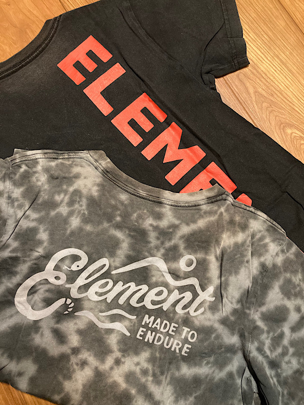 【中古】キッズTシャツ5枚 140〜150cm ELEMENT DC SANTACRUZ スケーター スケボー スケートボード ストリートの画像2