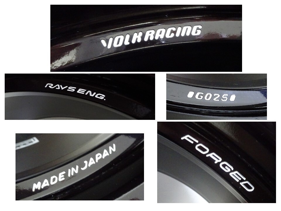 レイズ RAYS VOLK ボルク G025 鍛造 レッド 9.5J +45 pcd120 245/40R18 POTENZA SPORT 18インチ シビック タイプR TypeR FK8 FL5_画像7