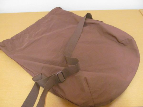 (56734)UNIQLO Uniqlo draw -stroke ring shoulder bag Brown USED