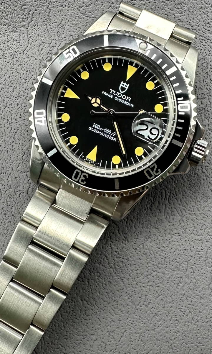 TUDOR ヴィンテージカスタム Ref.79090 盾サブ OH済 プロト3連ブレス/5連ジュビ＆3連リベットブレス付 歩度GOOD!!の画像3