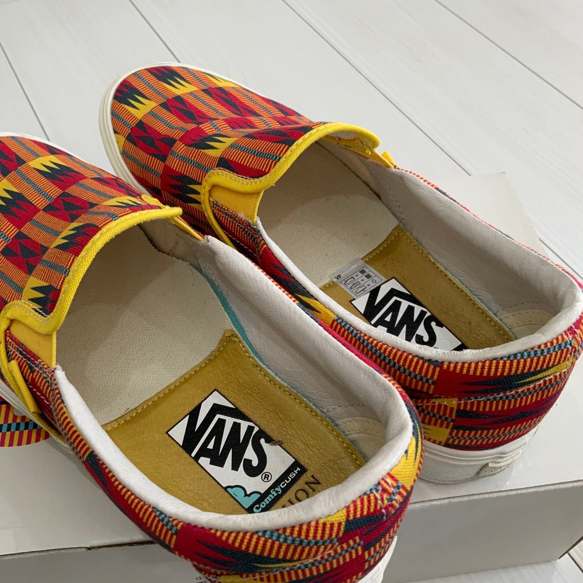 Vans Slip-On. Union Kente Cloth