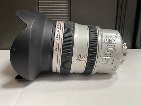 Canon キャノン 3x WIDE ZOOM XL 3.4-10.2ｍｍ 1:1.8-2.2 ビデオ カメラ 交換 レンズ ホワイト 撮影 写真 /K002_画像3