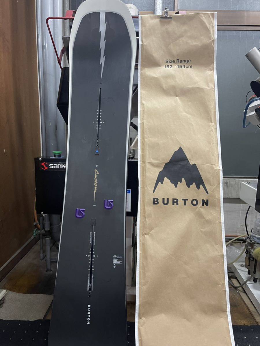  Burton Custom キャンバー スノーボード154 カスタム　バートン_画像2