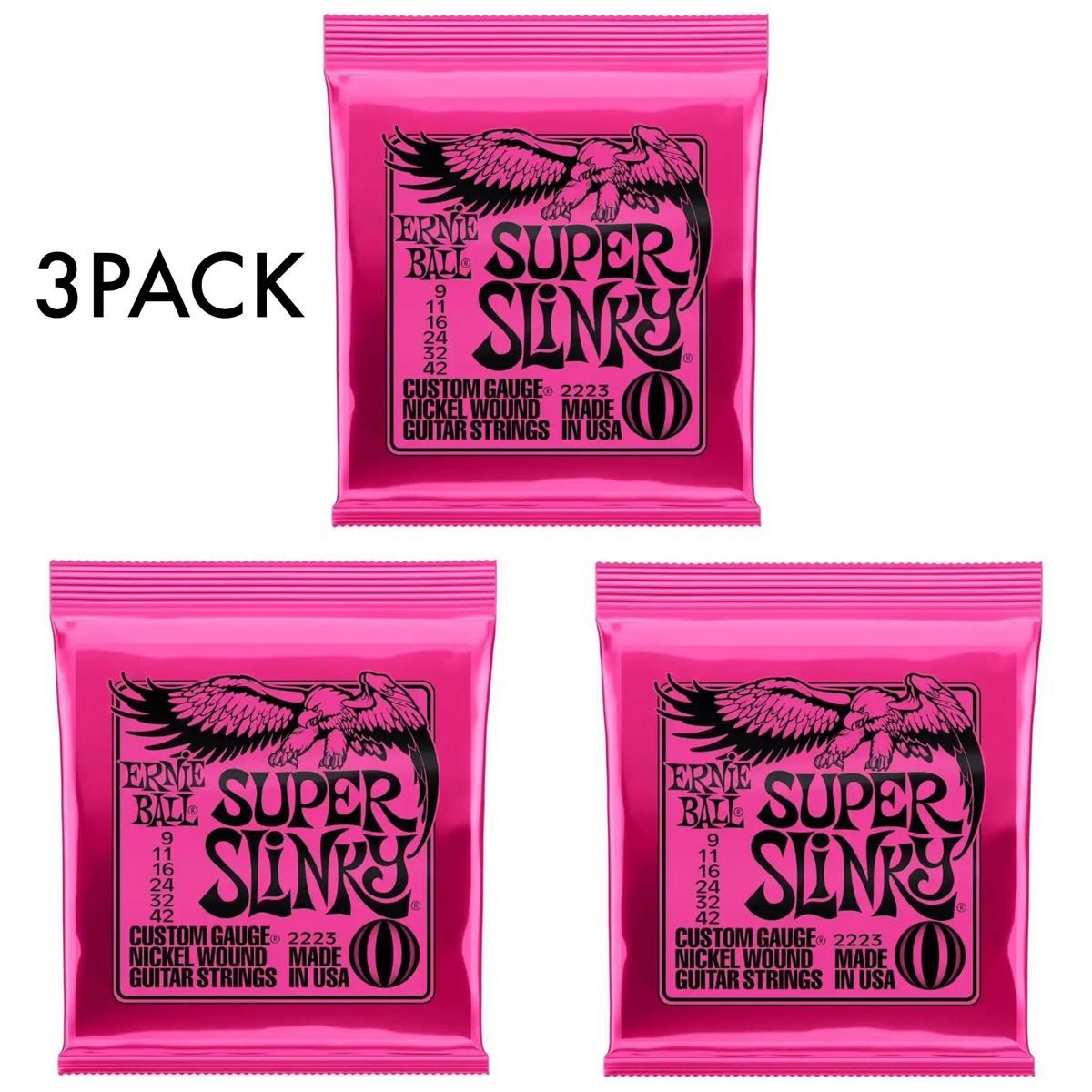 アーニーボール エレキギター弦 (9-42)SUPER SLINKY